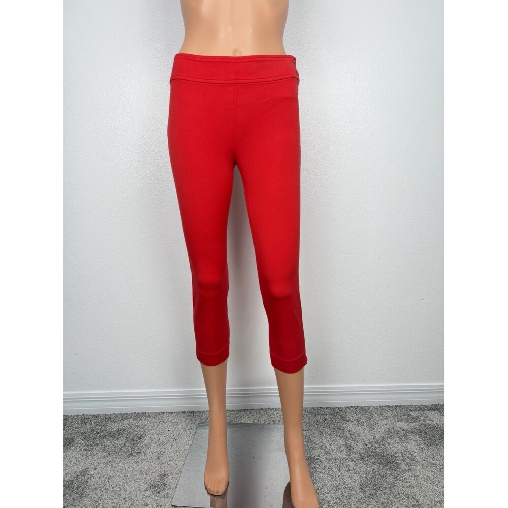 Lauren Ralph Lauren Red Cropped Skinny Pants Size 0P Pull On Stretch
